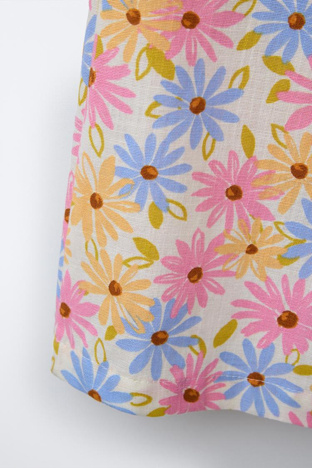 ZARA КОМБИНЕЗОН ИЗ СМЕСОВОГО ЛЬНА С ЦВЕТОЧНЫМ ПРИНТОМ, РАЗНОЦВЕТНЫЙ