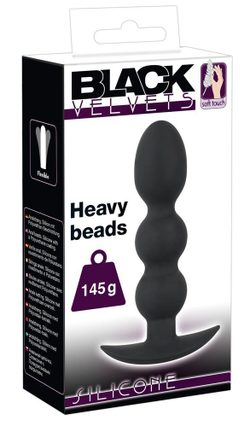 Тяжелая анальная елочка Heavy Beads - 13,3 см.