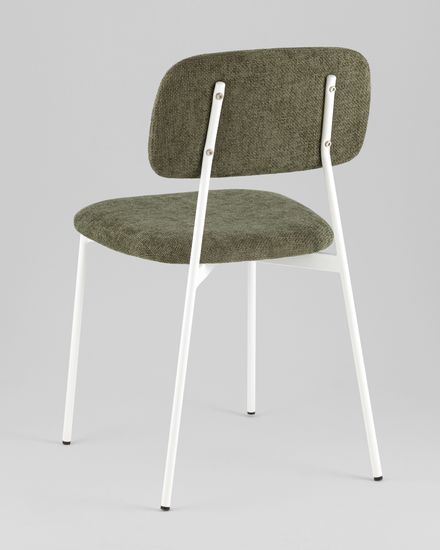 Стул Chao зеленый белые ножки