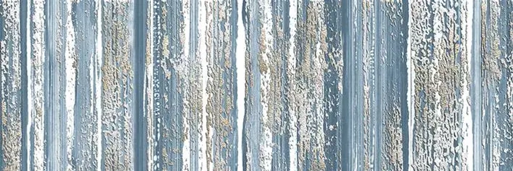 Декоративная плитка ALMA Ceramica DWU11TOR626 Tori 60x20 синий рельефная / глазурованная глянцевая полосы