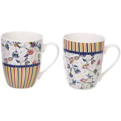 Кружка керамическая 330мл «Живописные цветы»