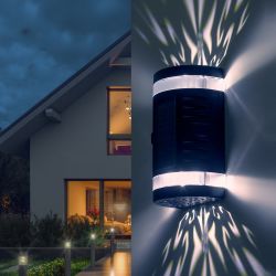 Светильник уличный ЭРА ERAFS012-11 на солнечной батарее настенный Кружево 2 LED