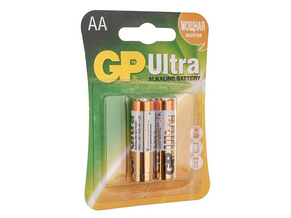 Батарейки GP LR6 AA  2 штуки в блистере