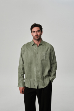 Рубашка | washed olive