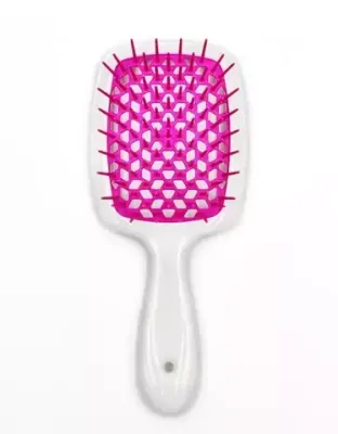 Расческа для волос JANEKE SuperBrush The Original Small мини  Белый с фуксией