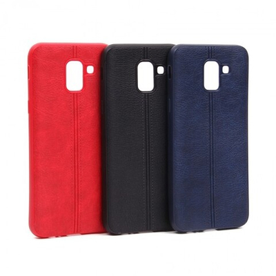 Панель из экокожи для Samsung Galaxy J6 (2018), 010498 Красный