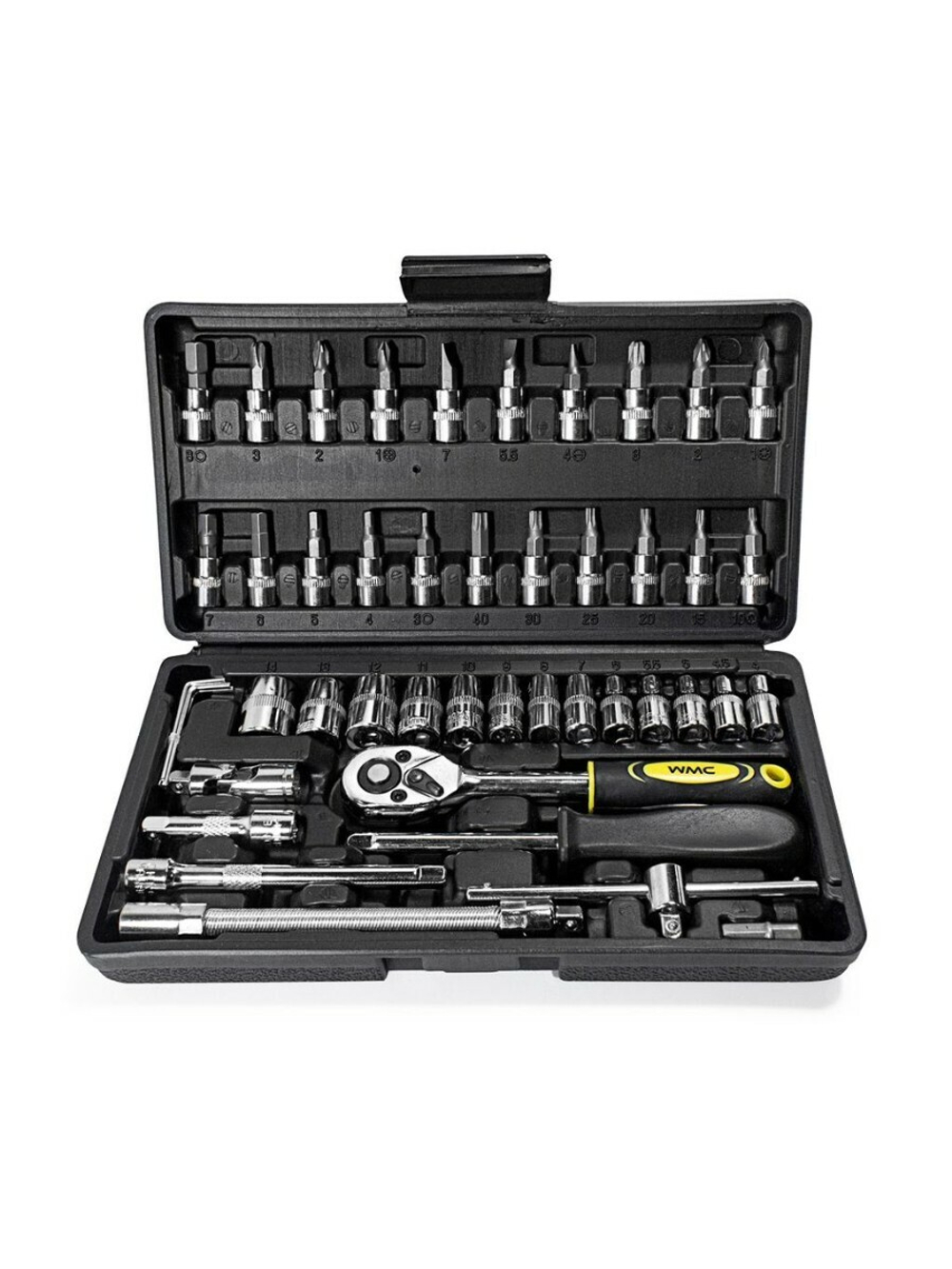 Набор инструментов 46пр. 1/4''(6гр.) (4-14мм) WMC TOOLS WMC-2462-5(New)