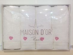 Набор салфеток MICRO LOVE - МИКРО ЛАВ  в размере 30х50 4шт Maison Dor (Турция)