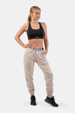 Брюки ICONIC MID-WAIST SWEATPANTS 408 Кремовые