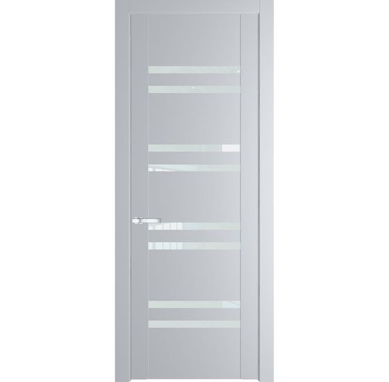 Межкомнатная дверь эмаль Profil Doors 1.6P лайт грей стекло белый триплекс