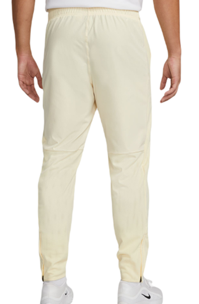 Мужские теннисные штаны Nike Court Advantage Trousers - alabaster/black