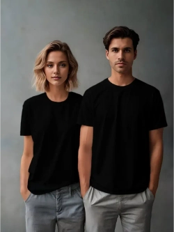 Футболка однотонная базовая хлопок унисекс Баракаттекс