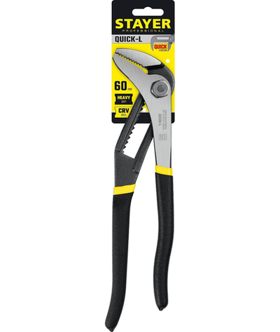 STAYER Quick-L, 270 мм, переставные клещи, Professional (22370)