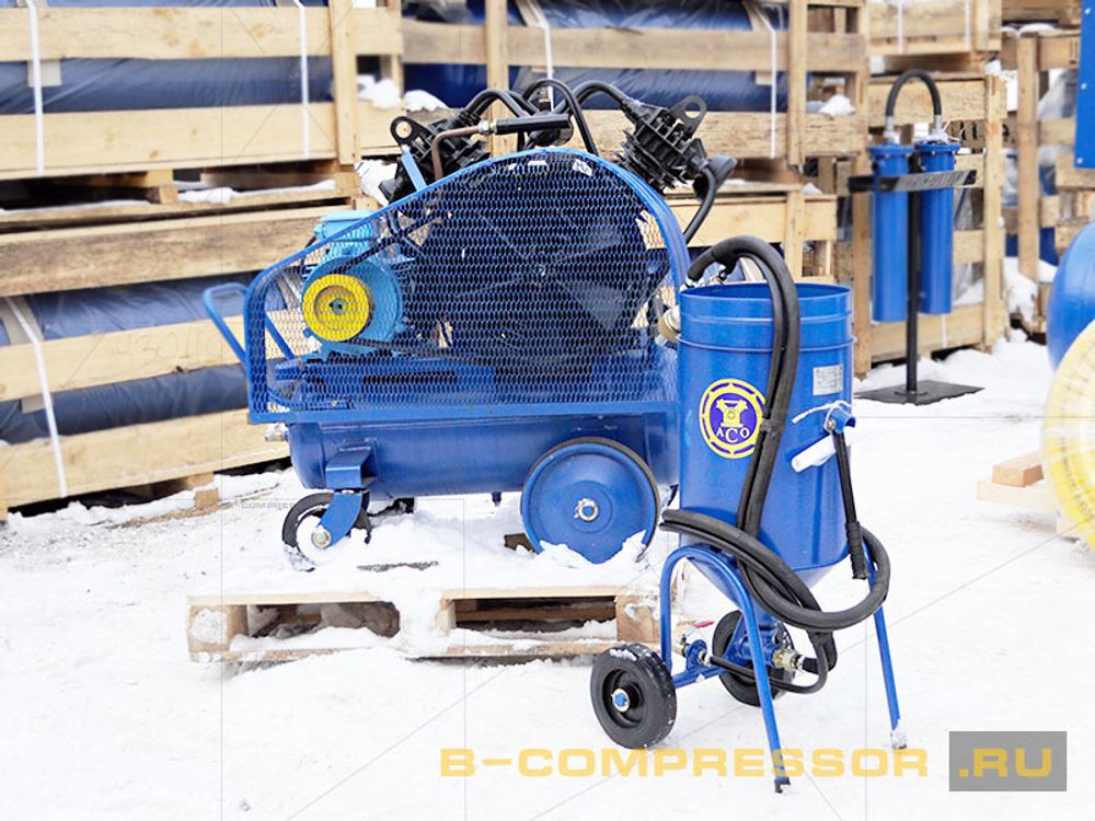 Пескоструйный аппарат с компрессором 11 квт + 40л бак