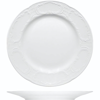 Тарелка «Моцарт» мелкая;фарфор;D=27,H=2см;белый (Цвет: белый)