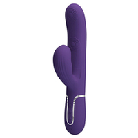 Фиолетовый вибратор-кролик с пульсацией 22,8см Pretty Love Perdita BW-500015-2