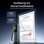 20000mAh Power Bank (USB-C + USB-C/USB-C/USB-A) 165W Gray TFT Display Type