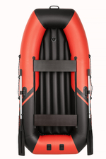 YACHTMAN-260 МНД НАДУВНОЕ ДНО (Яхтман) красный-черный (лодка ПВХ с усилением)