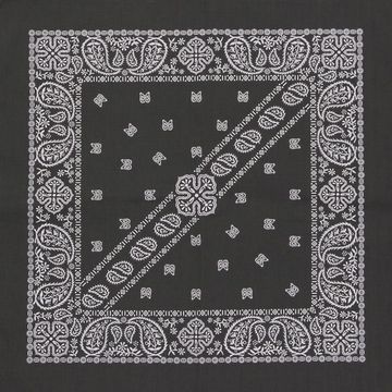 Бандана хаки с белыми огурцами диагональ