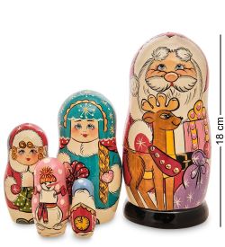 Народные промыслы МР-20/32 Матрешка 5м «Санта Клаус бол» СП