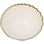 Салатник стеклянный «Фьюжн» 13*5,5см перламутр