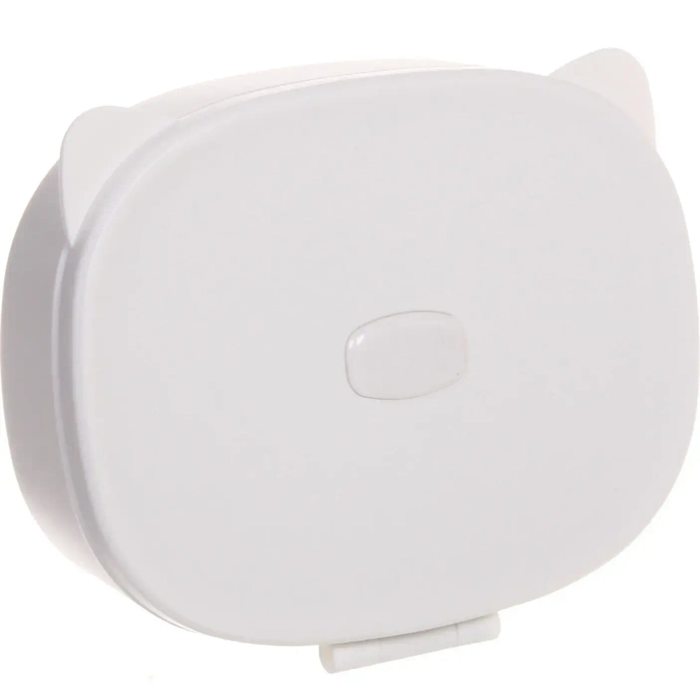 Зеркало настольное с органайзером для косметики «Beauty - Cat», цвет белый, 17*13*6,5см