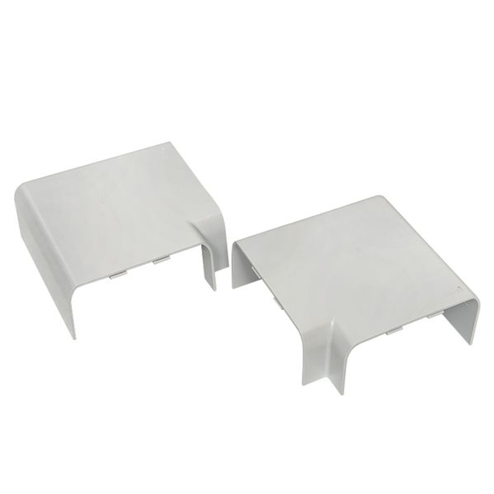 Поворот 90 гр. (105x50) (2 шт) белый EKF C-Line