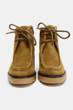 ZARA БОТИЛЬОНЫ НА ШНУРОВКЕ, КОРИЧНЕВЫЙ