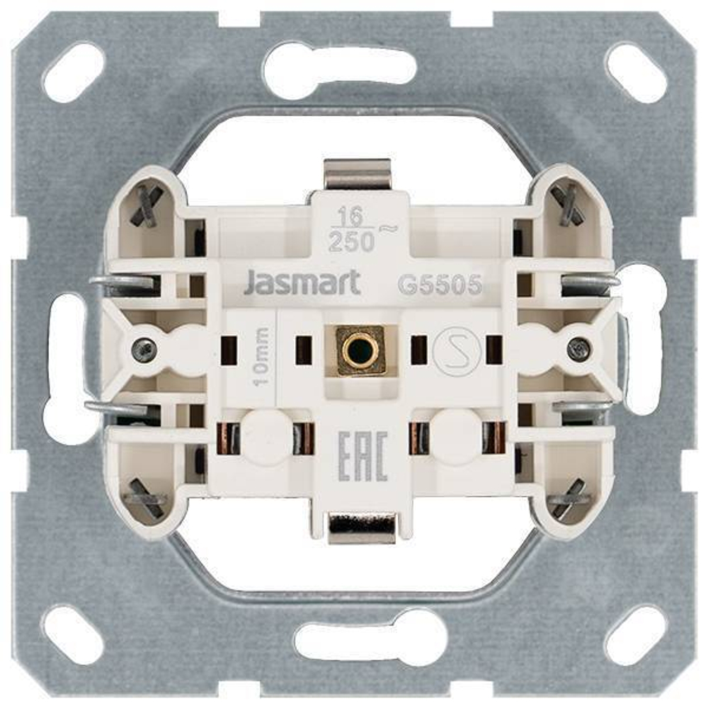 Розетка SCHUKO© с крышкой и защитными шторками 16A 250V~ 2P+T, цвет черный матовый (soft touch)