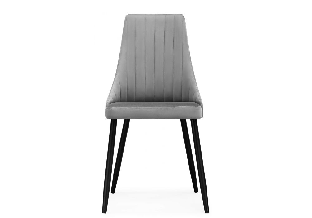 Стул на металлокаркасе Кора темно-серый / черный