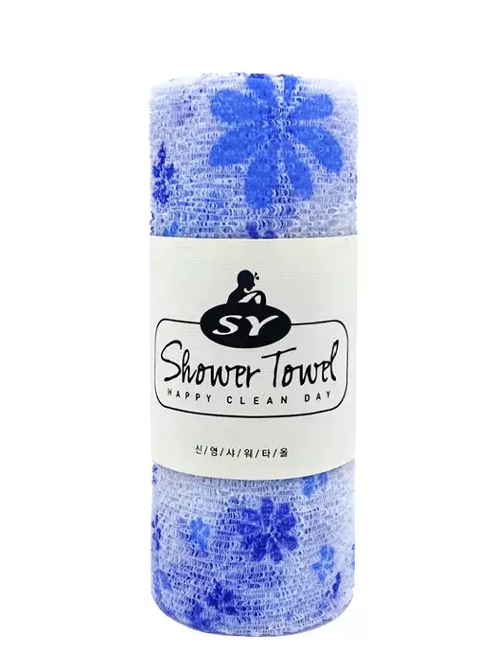 SY Happy Clean Day Shower Towel Массажная мочалка полотенце для душа, 1 шт