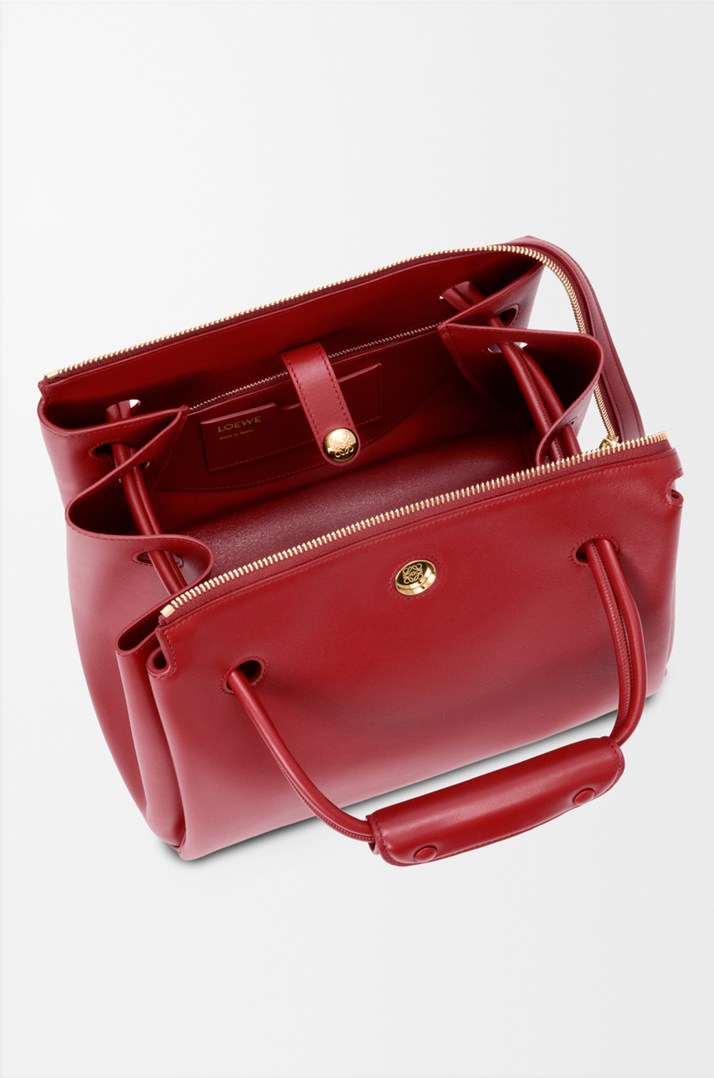 Loewe Сумка Madrid среднего размера из мягкой телячьей кожи, красный