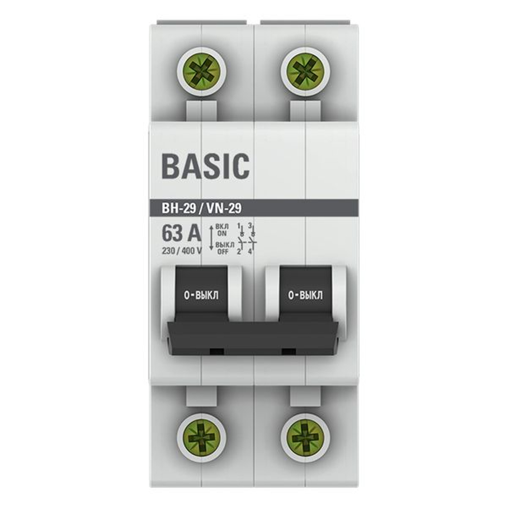 Выключатель нагрузки 2P 63А ВН-29 Basic