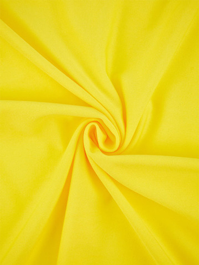 Трикотаж Масло, 207 гр/м2, 95%-п/э, 5%-спандекс, 150 см, лимонно жёлтый