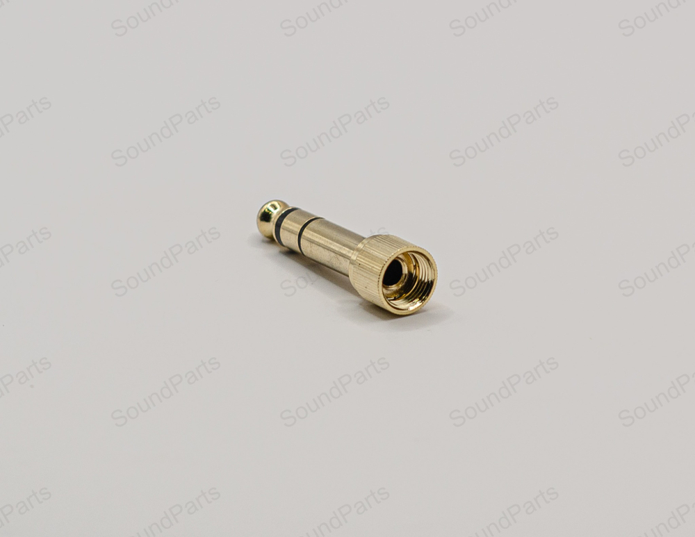 Mini Jack 3,5 mm с наружной резьбой (Черный) + переходник 6.3
