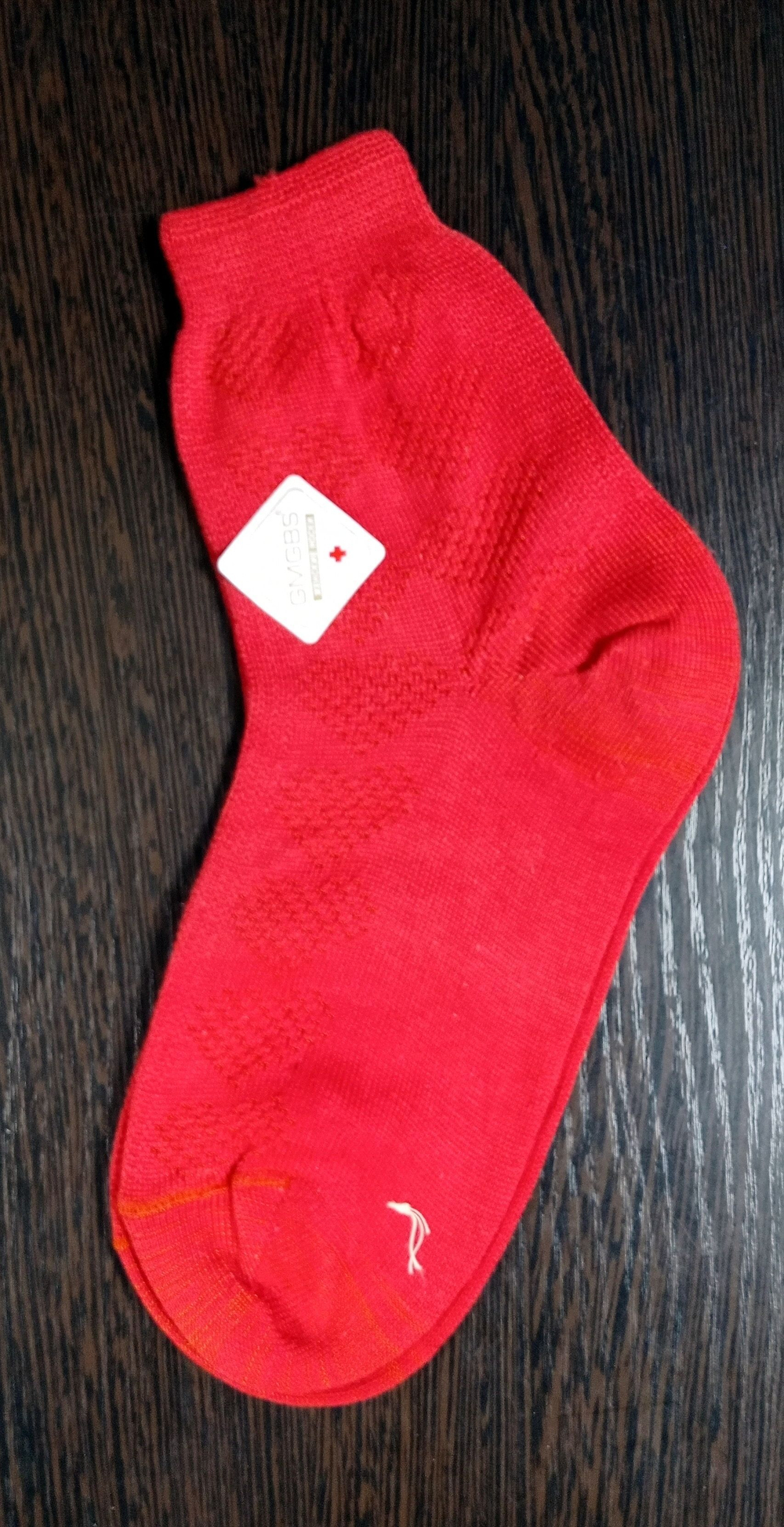 Женские носки "GMGBS" 1 пара, хлопок, размер 36-37, цвета жёлтый и красный