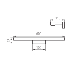 Cветильник в ванную настенный KANLUX ASTEN IP44 12W NW-B