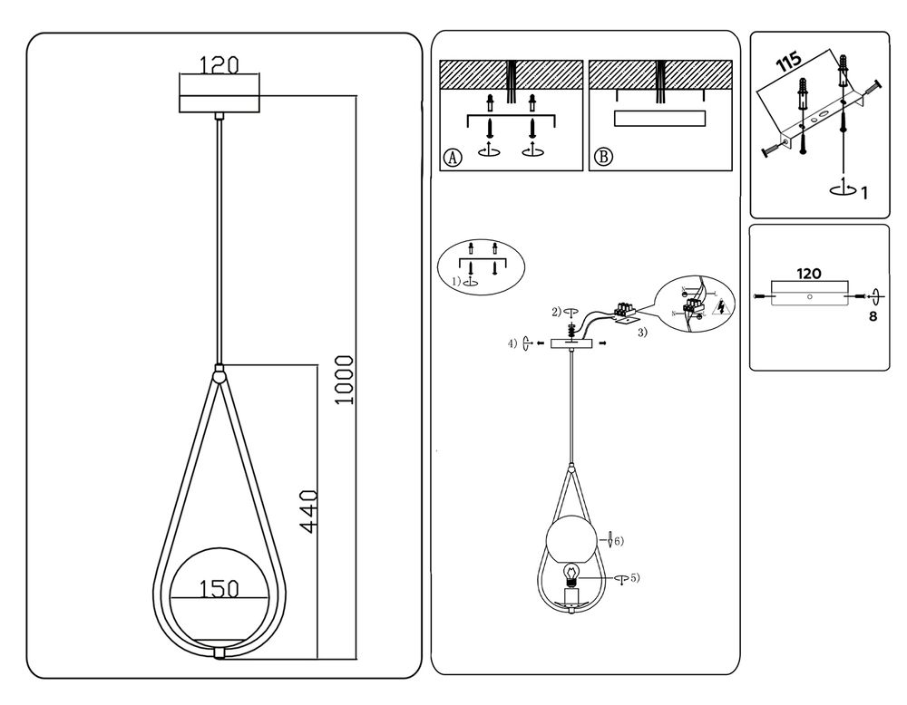 Ambrella Подвесной светильник Modern TR2599