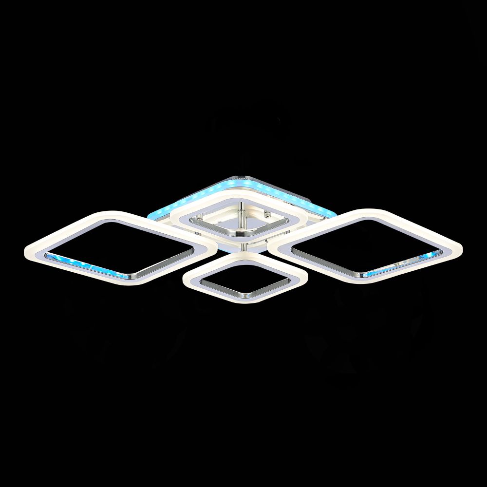 SLE500112-04 Светильник потолочный Хром/Белый LED 1*88W 3000-6000K SAMURO