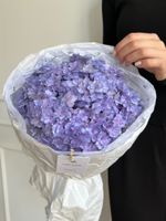 Букет из гортензии в фиолетовом оттенке