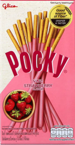Pocky бисквитные палочки со вкусом клубники