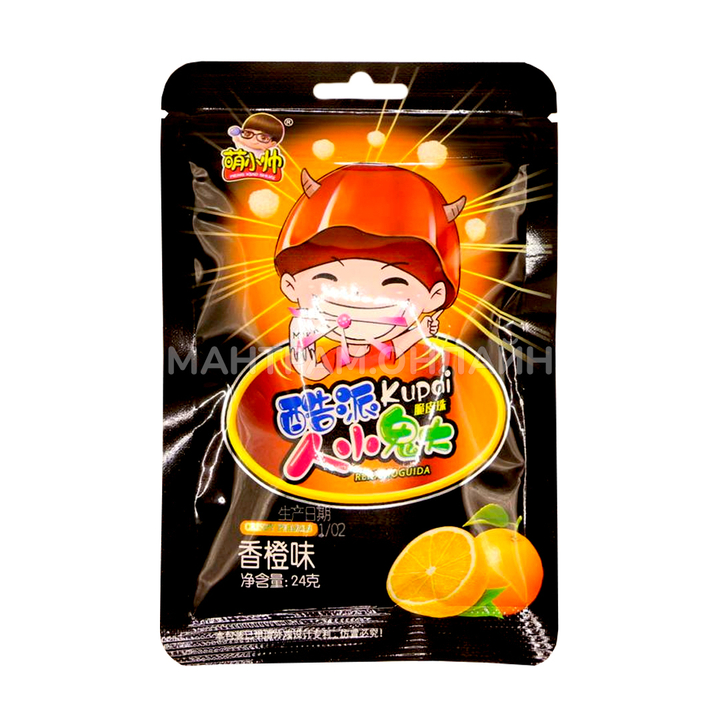 Мармелад кубики Kupai Renxiaoguida в кислой обсыпке вкус апельсин 24 г