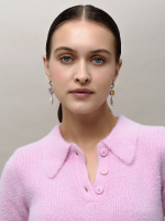 Серьги "NEW Posh" из жемчуга с цирконами