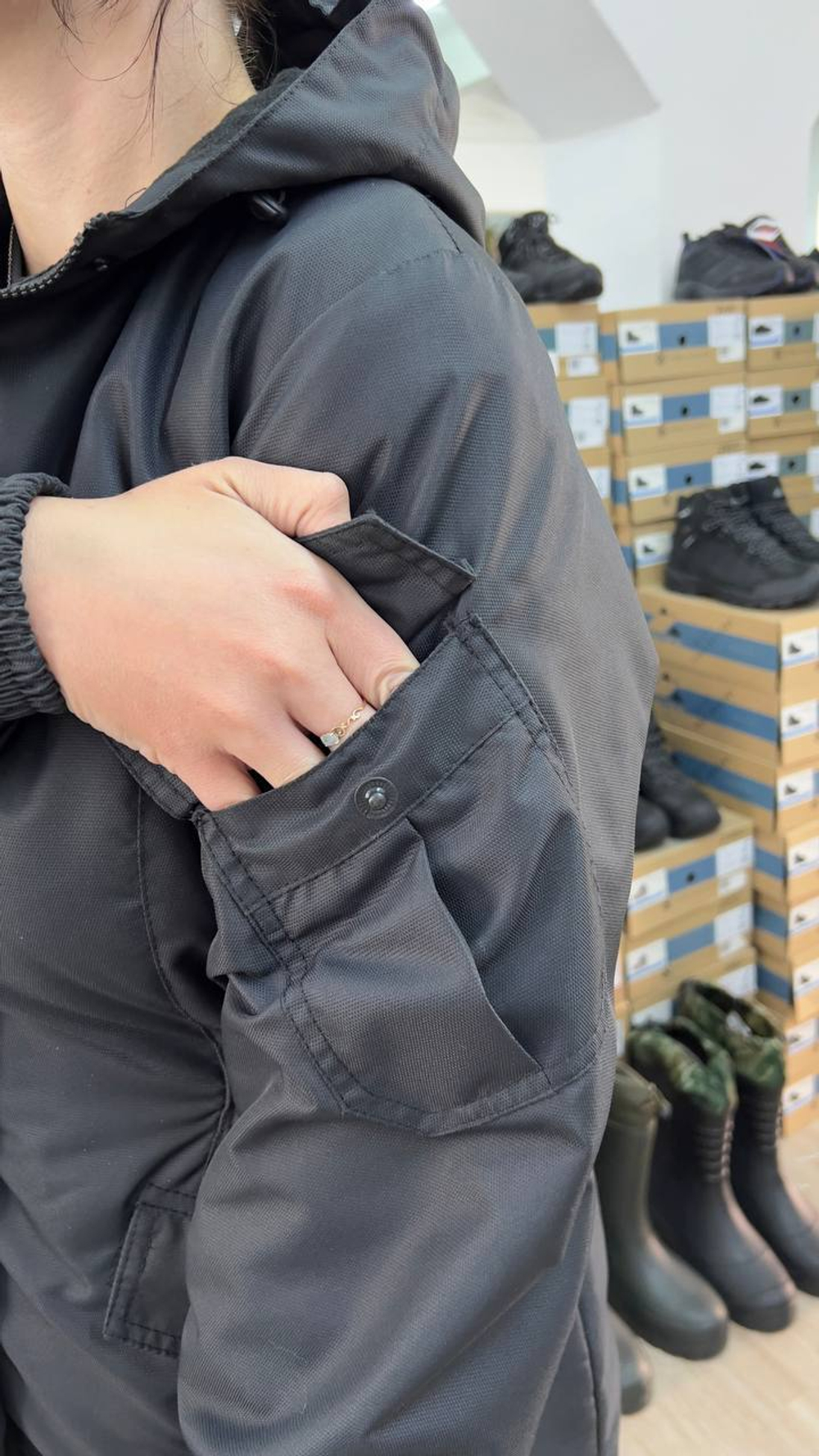 Женская горка Валькирия флис / осень-зима / мембрана чёрный