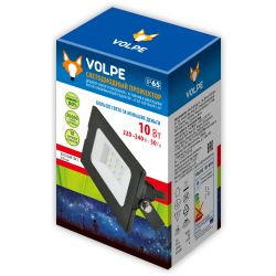 ULF-Q513 10W-RED IP65 220-240В BLACK Прожектор светодиодный. Красный свет. Корпус черный. TM Volpe.