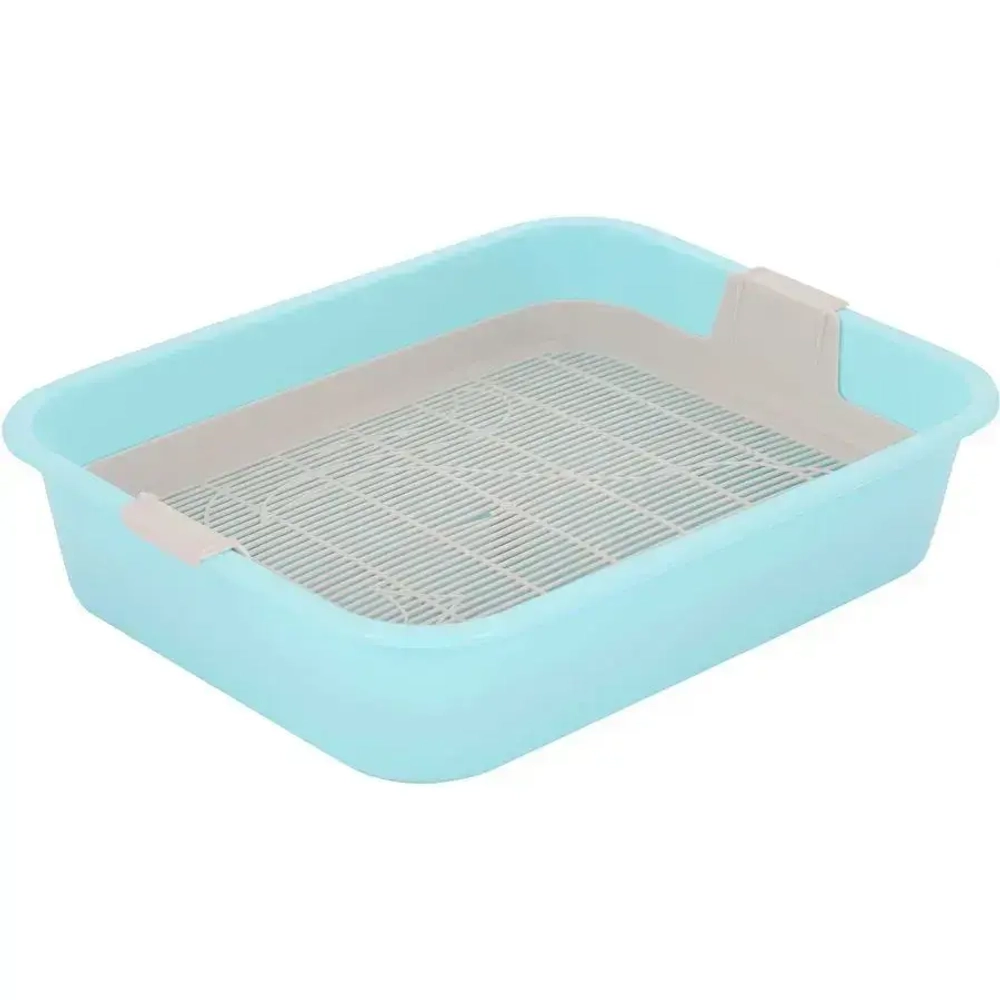 Лоток Мур-мяу (с сеткой) (голубой/бежевый)