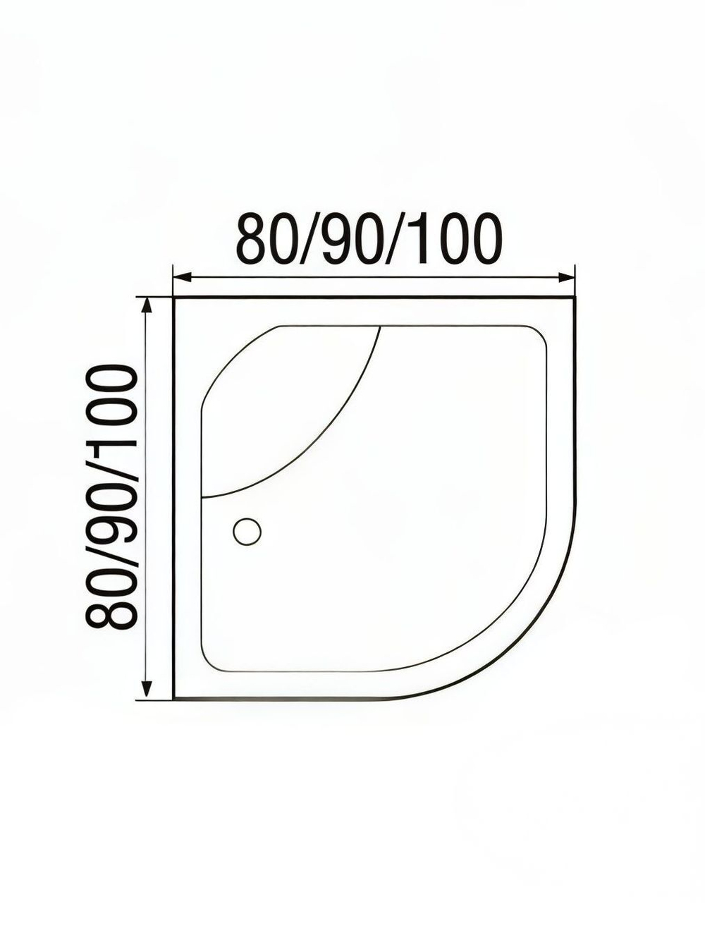 Душевая кабина RIVER  NARA 100/24 MT 100х100 см,  матовое стекло, поддон средний, крыша