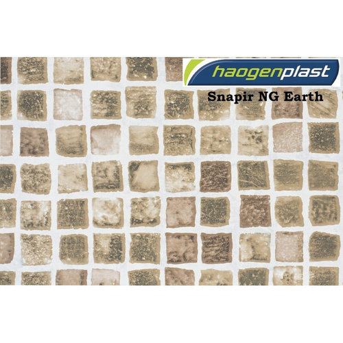 Пленка ПВХ 1,65х25,00м "Haogenplast", Snapir NG Earth, бежевая мозайка
