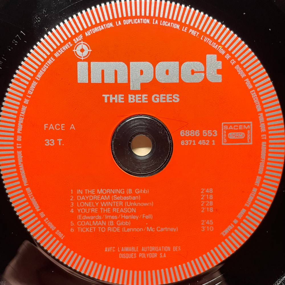 The Bee Gees ‎– The Bee Gees (Франция 1979г.)
