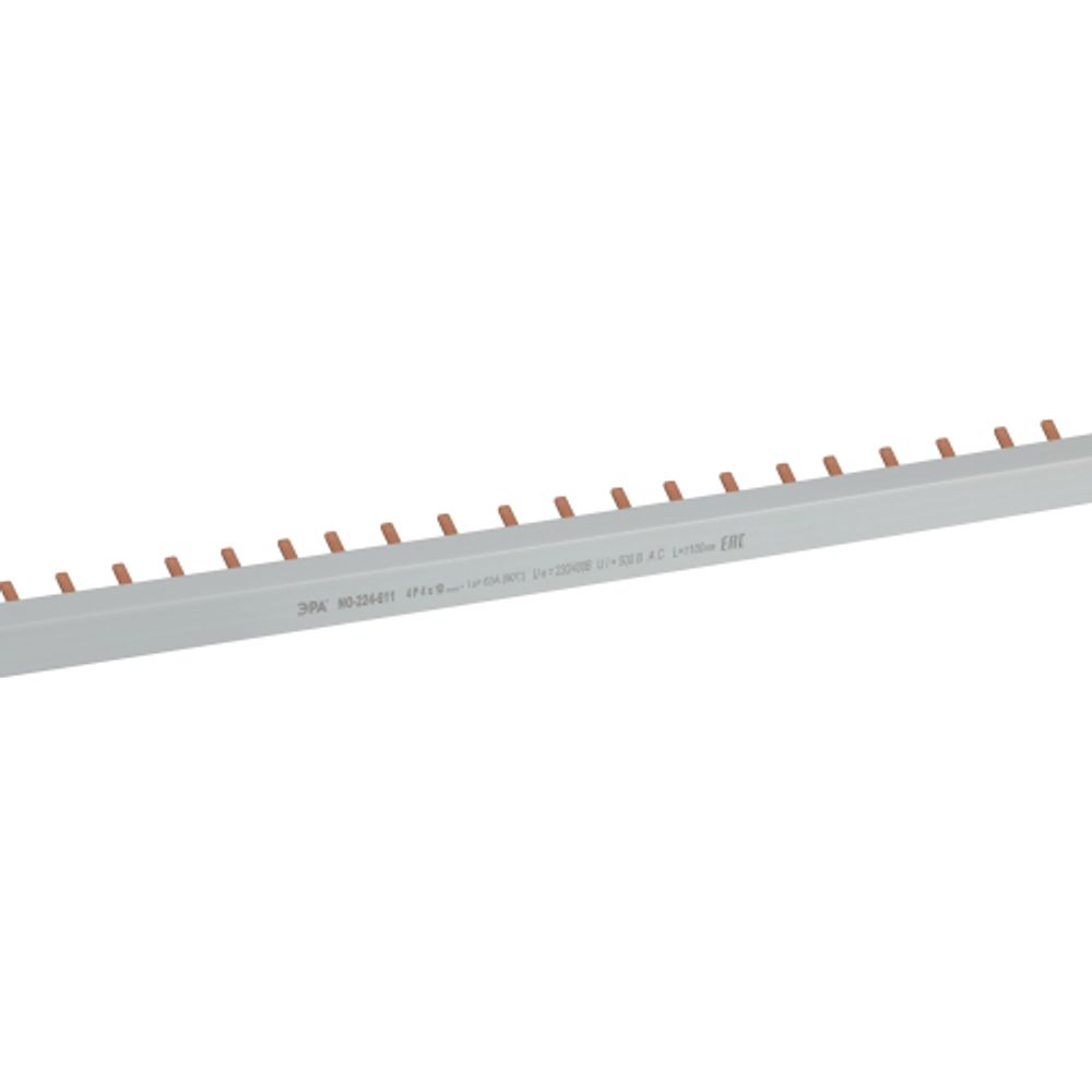 Заглушка ЭРА NO-224-611 PIN штырь 4Р 63А 1.1 метр 56 модулей | Шины соединительные и аксессуары